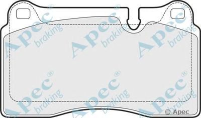 APEC BRAKING pad1527 -  Комплект тормозных колодок, дисковый тормоз
